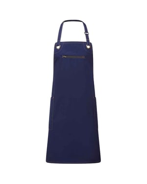 Premier Barley Recycled Full Apron (Navy/Camel)
