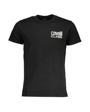 Cavalli Class Liten Tjock Logo Svart T-Shirt