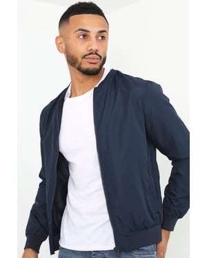 Navy 'Sanjay' Bomber Jacket