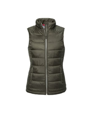 Russell Dames/dames Nano Body Warmer (Donkere Olijf)