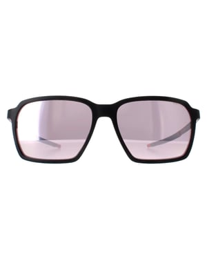 Police SPLL16 Solstice 5 U28Z matzwart roze multilayer zonnebril wit gespiegeld