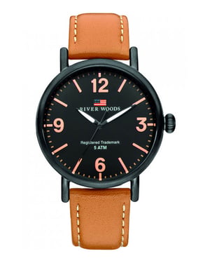 River Woods Delaware herenhorloge Bruin RW420036