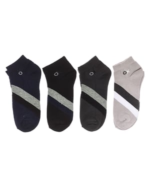 Pack of 4 men's ankle socks, men's short socks
