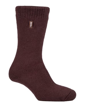 Mens Thermal Boot Socks for Winter | Jeep | Warm Heavy Duty Socks | Ideal for Hiking - Brown