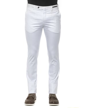 PT Torino Heren Witte Katoenen Jeans & Broek