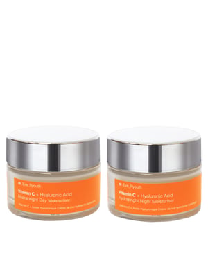 Vitamin C + Hyaluronic Acid Hydrabright Day Moisturiser 50ml & VitaminC+ Hyaluronic Acid Hydrabright Night Moisturiser 50ml