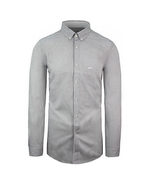 Lacoste Regular Fit herrskjorta vit/svart