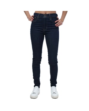 Women's Levis 720 High Rise Super Skinny Jeans in Dark Blue