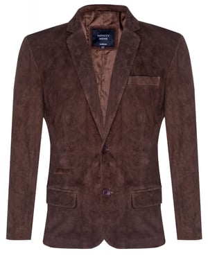 Blazer suède jas Zachte Italiaanse leren jas