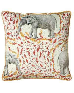 Paoletti Samui Elephant Piped Cushion Cover