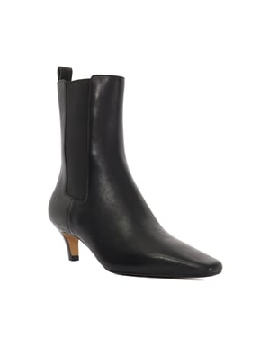 Dune Ladies Odele - Chiselled Toe Kitten Heel Chelsea Ankle Boots
