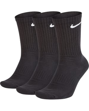 Nike Everyday Cushion Crew Training Socks (3 Pairs) in Black