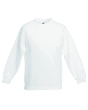 Fruit Of The Loom Kinder Unisex Premium 70/30 Sweatshirt (Wit)
