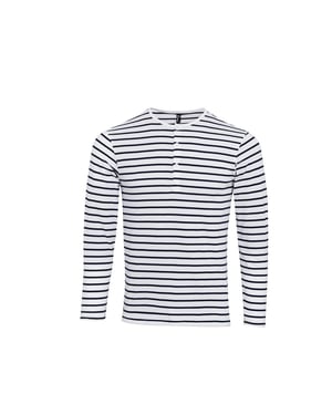 Premier Heren Long John Roll Sleeve T-shirt (Wit/Zwaar)