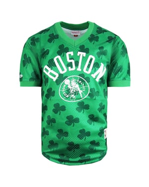 Mitchell & Ness NBA Boston Celtics Wordmark Mesh Heren T-shirt
