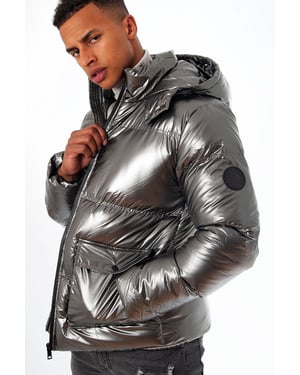 Soul Star Men's Puffer Hooded Jacket