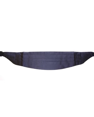 Dolce & Gabbana Blauwe Taille Smoking Tuxedo Kummerbund Gordel