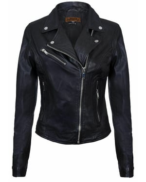 Dames klassiek leren Brando bikerjack-Loughton