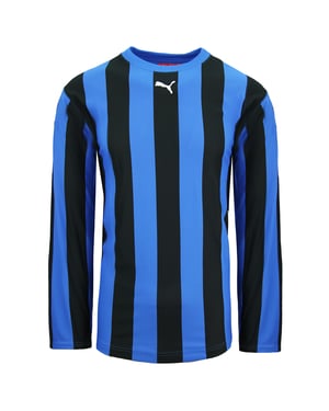 Puma V5.06 Långärmad Randig Tröja Blå Svart Herr Fotbollstopp 700290 02