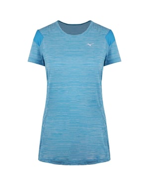 Mizuno Alpha Dames Blauw T-Shirt