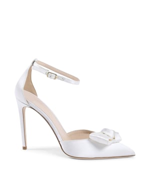 Linda - Ankle Strap Heel Sandal Ivory