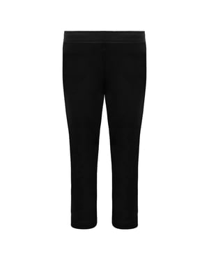Nike Graphic Logo Stretch Waist Black Plain Kids Leggings HA3693 095