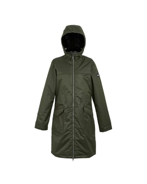 Regatta Womens/Ladies Romine II Waterproof Jacket (Dark Khaki/Black)