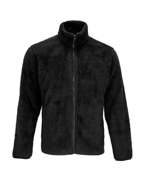 SOLS Vink Fluffy Jacket voor volwassenen (Zwart)
