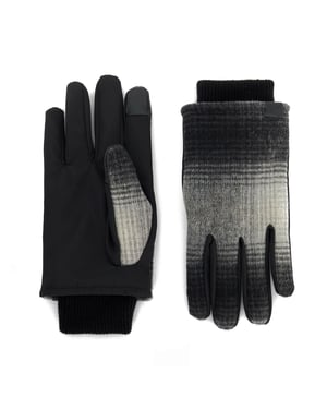 Dune Mens Oakliy - Textured Check Print Gloves