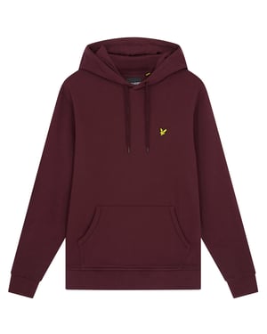 Lyle & Scott pullover hoodie in bordeauxrood