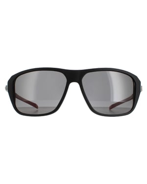 Chopard Rectangle Mens Matte Sandblasted Black Smoke Polarized SCH292