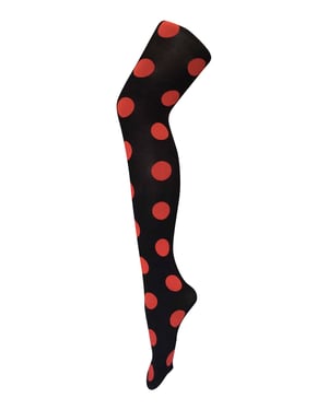 Sock Snob Dames80 denier ondoorzichtig patroon panty's - Grote Plek Rood