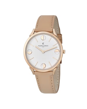 Pierre Cardin Pigalle Half Moon Unisex Horloge Beige CPI.2011
