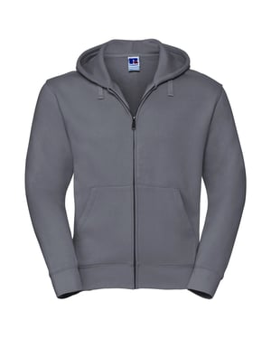 Russell Mens Authentic Full Zip Hoodie (Convoy Grey)