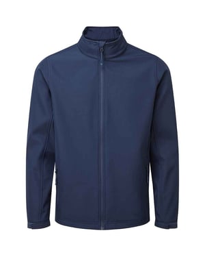 Premier Heren Recycled Wind Resistant Soft Shell Jacket (Marine)