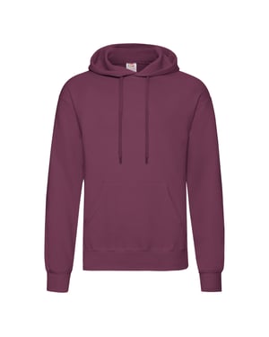 Fruit Of The Loom Heren Sweatshirt Met Capuchon / Hoodie (Bordeaux)