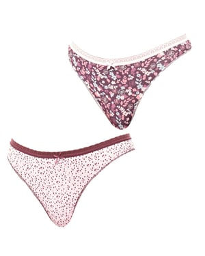 Set van 2 Coquettes Katoenen Strings 1030787 voor dames
