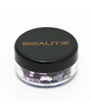 Aquarius Beautz Chunky Glitter 10ml pot with 5 gram Glitter, Silver