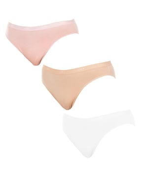 Pack-3 Les Pockets trosor elastiskt tyg D4H00 kvinna