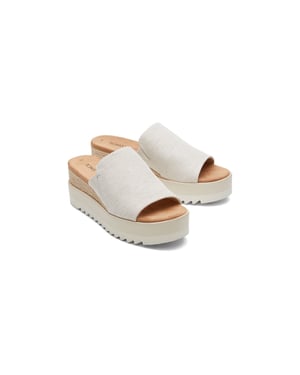 TOMS Diana Mule Nylon Dames Wedges Naturel
