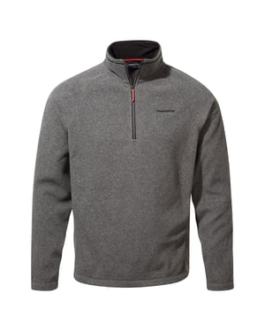 Craghoppers Mens Corey VI Half Zip Fleece Top (Black Pepper Marl)