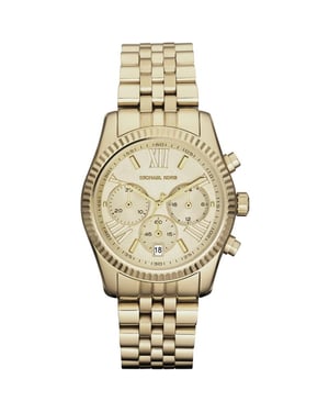 Michael Kors MK5556 Lexington Chronograph Champagne Dial Gold Pvd Damklocka