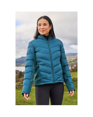 Mountain Warehouse Dames/Dames Turbine gewatteerde Soft Shell jas (Teal)