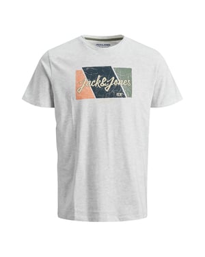 JACK&JONES Logo casual t-shirt soft cotton crew neck short sleeve