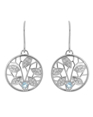 Orphelia 'Oceane' Dames 925 Sterling Zilveren Dangle Oorbellen - Zilver ZO-7090
