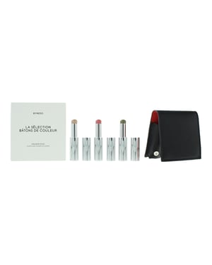 Byredo Colour Stick Set 3 x 9g with Leather Pouch Orange - Solar Flare, Flower Play + Kumato