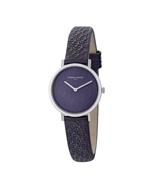 Pierre Cardin Belleville Pc Monogram dameshorloge Paars CBV.1507