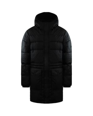 Hunter Interpid Mens Black Long Puffer Jacket