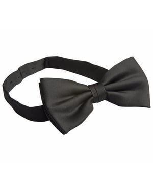 Premier Tie - Unisex Plain Bow Tie (Pack of 2) (Black)