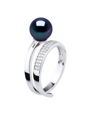 Ring Sieraden - Echte GeCultiveerde Zoetwaterparel Rond 8-9 mm